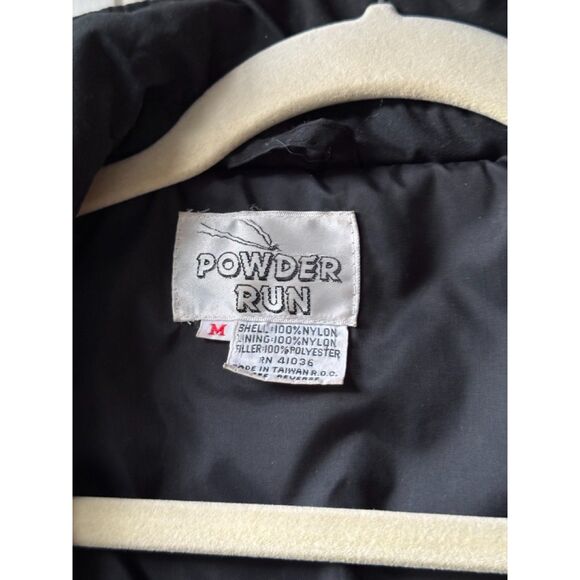 Vintage Powder Run Black Quilted Puffer Jacket – Women’s Size M - Picture 5 of 5